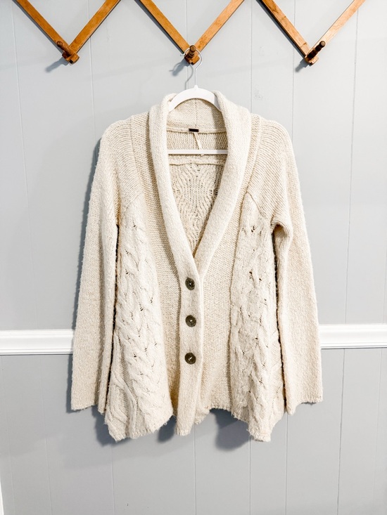 Free People Sweaters - SOLD Free People Far Away Cable Knit Cardigan